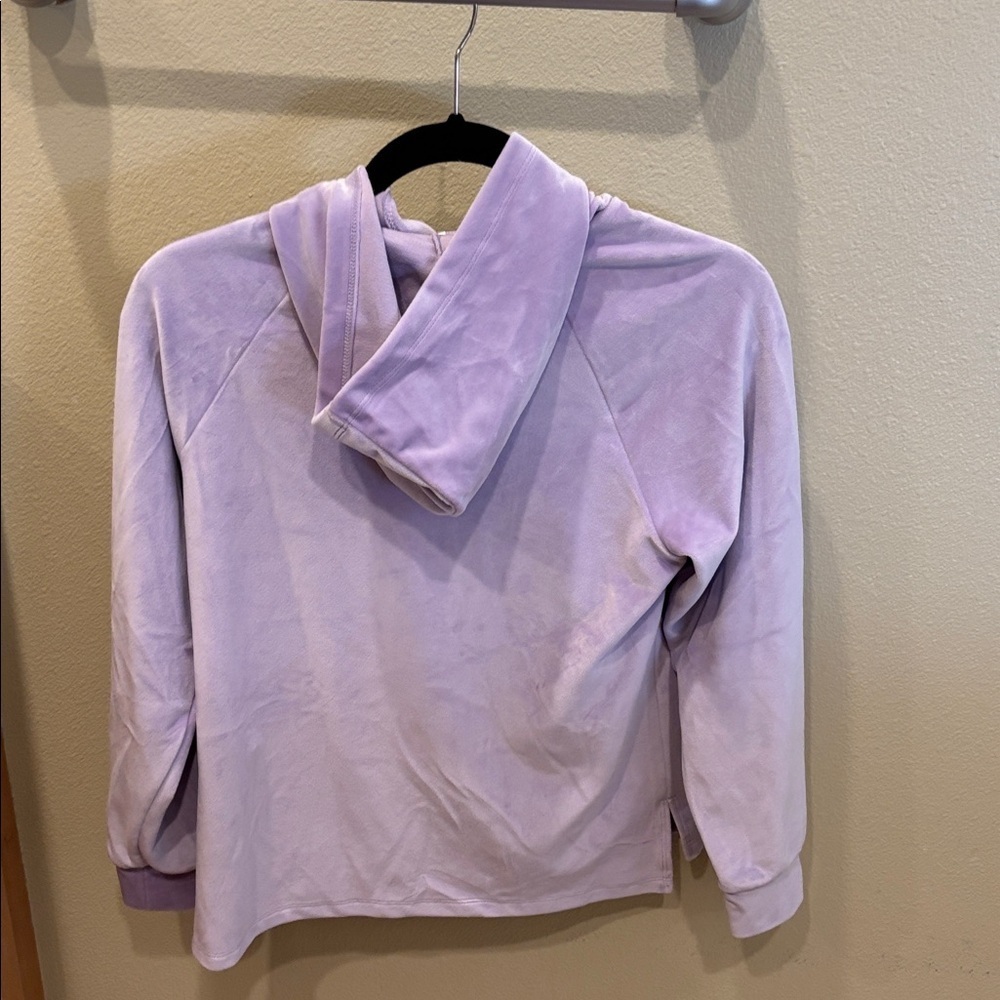 Zella Lilac Women's Cowl Neck fuzzy sweatshirt - Picture 6 of 7